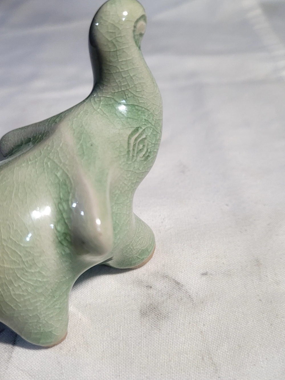 Ceramic Elephant Figurine - Mint Green - Unbranded - Picture 3 of 10
